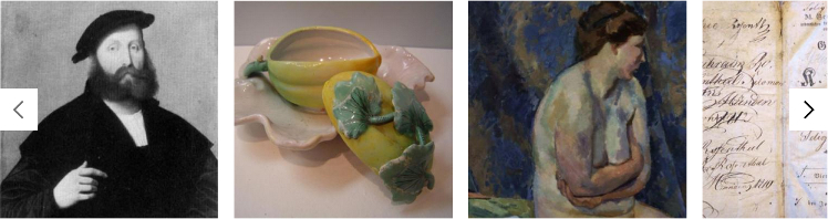 Screenshot "Ausgewählte Fälle": quadratische Fotos von verschiedenen Kulturgütern